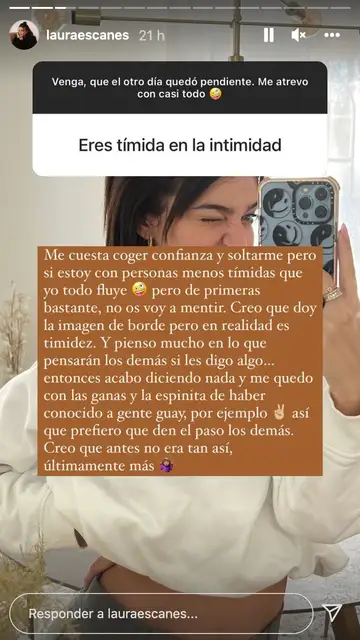 Laura Escanes confiesa ser una persona tímida Laura Escanes confiesa ser una persona tímida