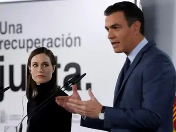 Pedro Sánchez y Sanna Marin