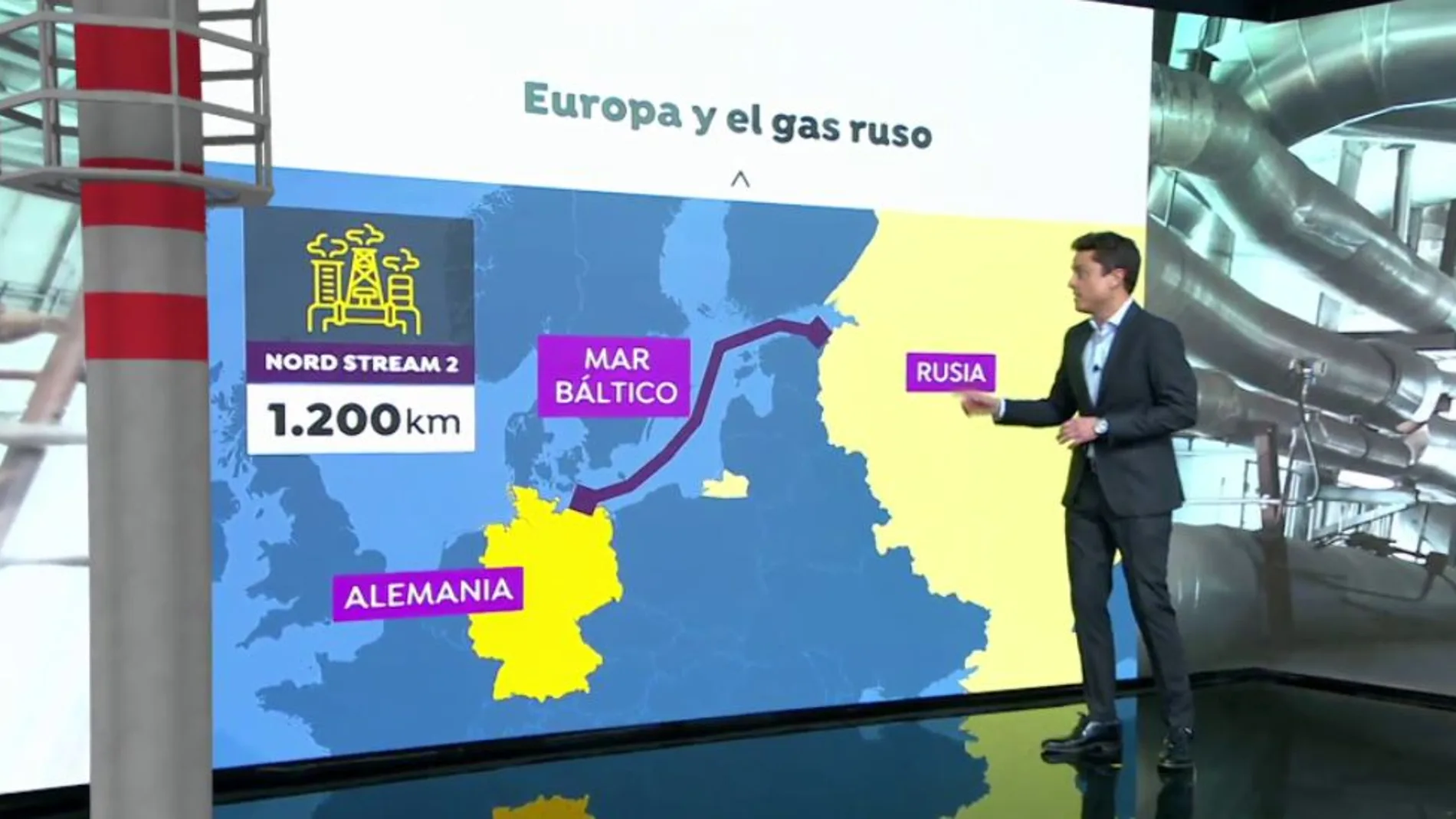 El funcionamiento de un gasoducto entre Rusia y Alemania, en peligro por el conflicto con Ucrania