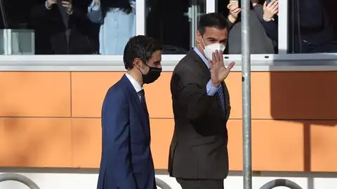 Pedro Sánchez y el alcalde de Alcalá de Henares, Javier Rodríguez Palacios Pedro Sánchez y el alcalde de Alcalá de Henares, Javier Rodríguez Palacios