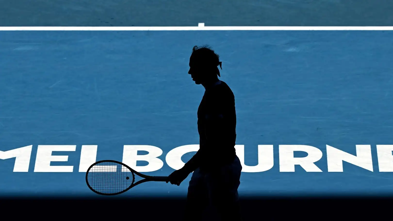 Rafa Nadal, en la Rod Laver Arena Rafa Nadal, en la Rod Laver Arena