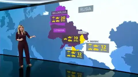 Mapa frontera Rusia-Ucrania Mapa frontera Rusia-Ucrania