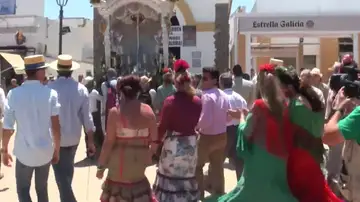 Almonte retoma las peregrinaciones al Rocío tras dos años de parón por la pandemia del coronavirus Almonte retoma las peregrinaciones al Rocío tras dos años de parón por la pandemia del coronavirus