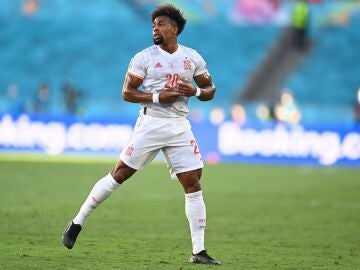 Adama Traoré en un partido con la Selección española