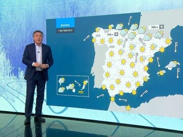 Descenso de las temperaturas con avisos por heladas en el interior y lluvias que avanzan desde el extremo norte