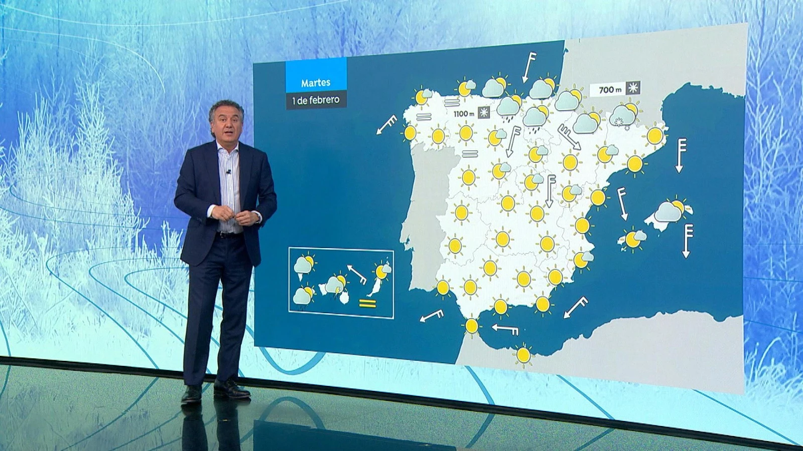 Descenso de las temperaturas con avisos por heladas en el interior y lluvias que avanzan desde el extremo norte