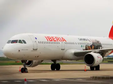 Un avión de Iberia Un avión de Iberia