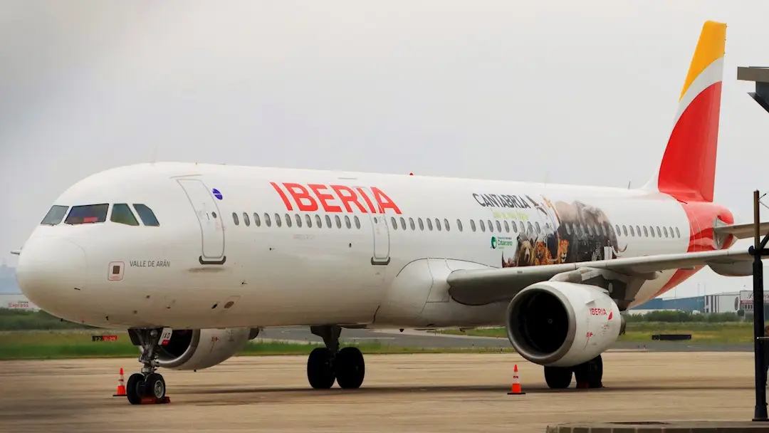 Un avión de Iberia Un avión de Iberia