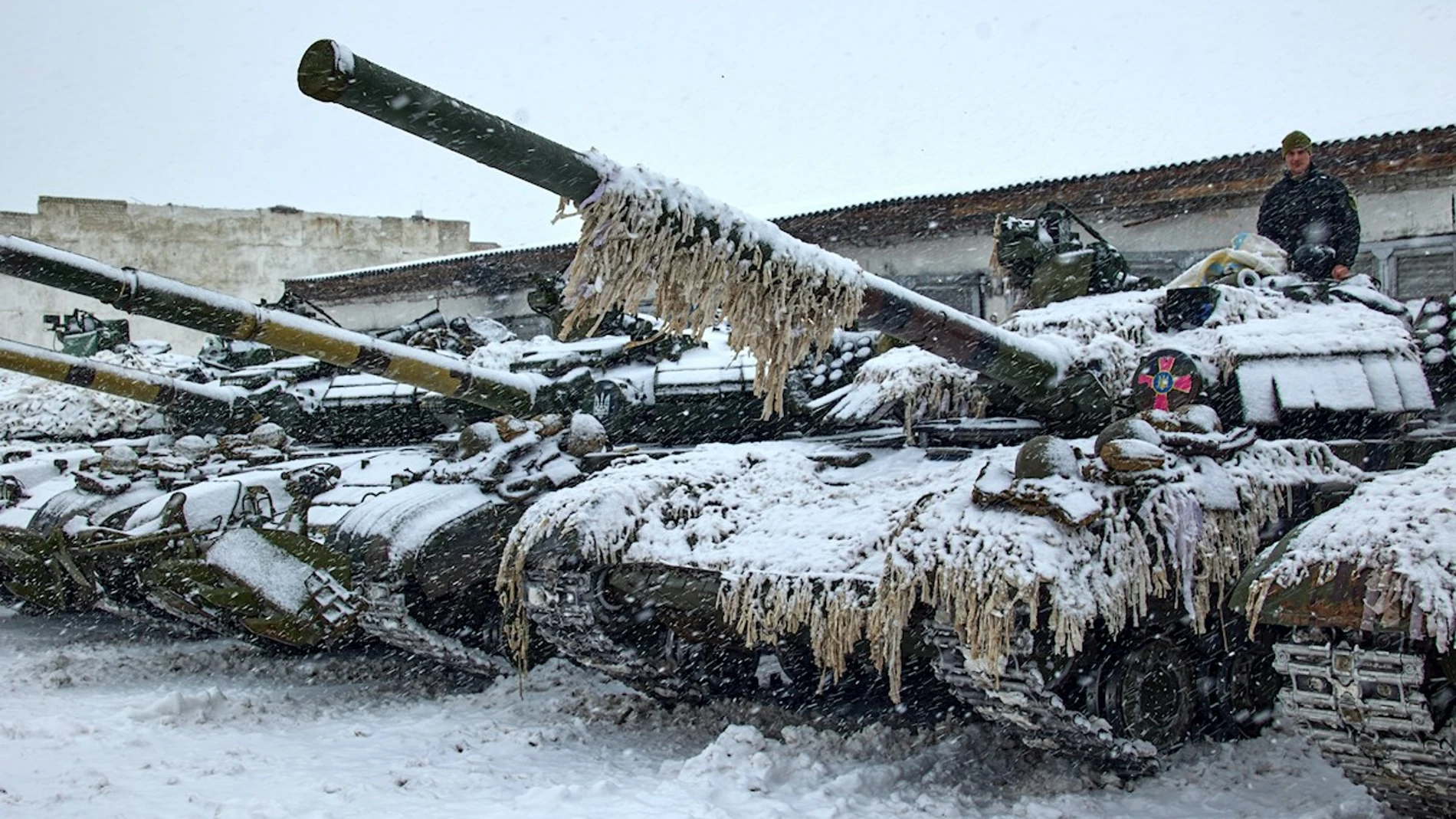 Carros de combate del ejército ucraniano