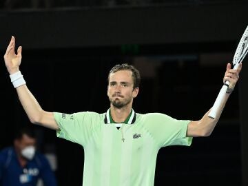 Daniil Medvedev, en la final del Open de Australia ante Rafa Nadal