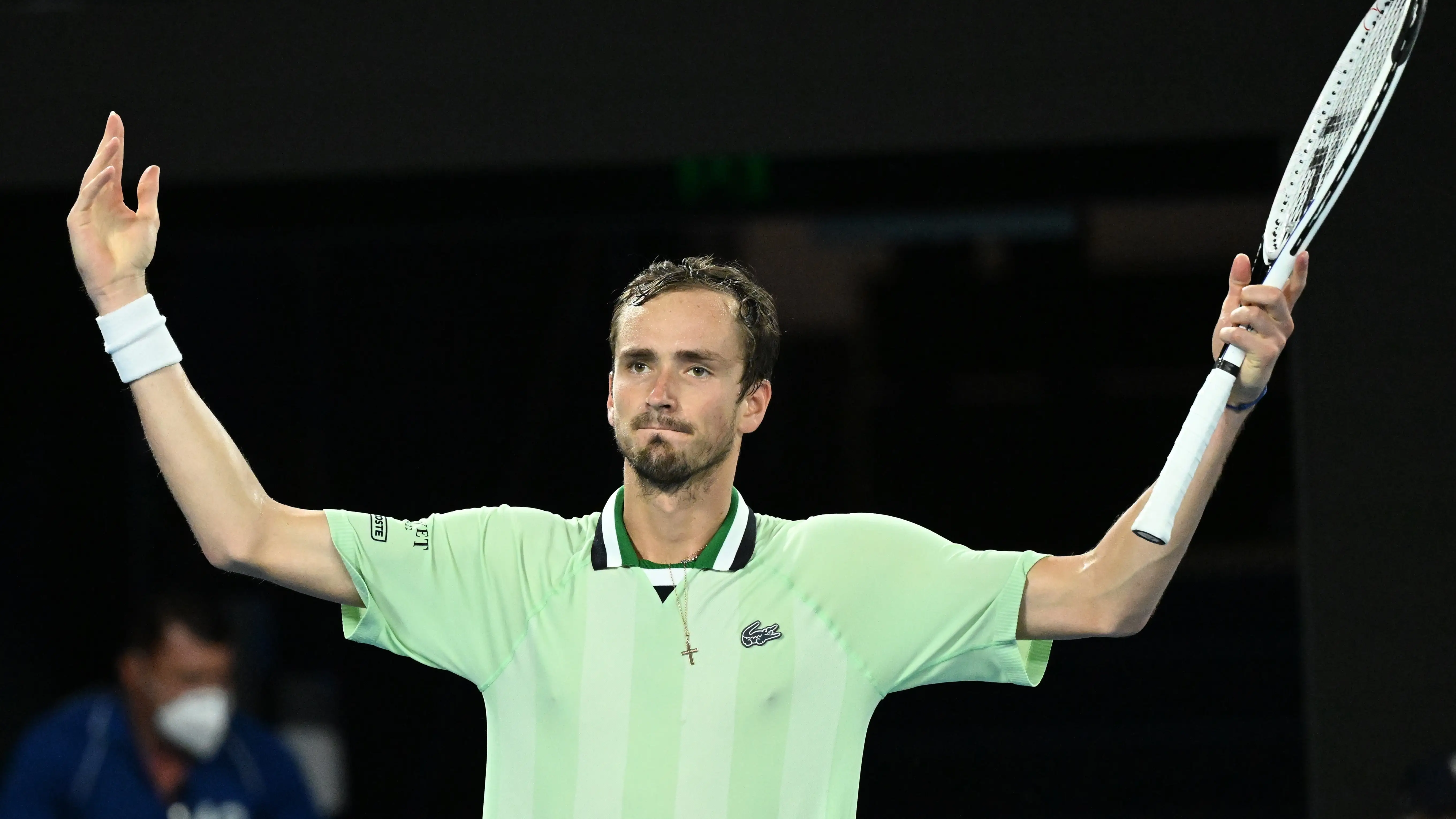 Daniil Medvedev, en la final del Open de Australia ante Rafa Nadal Daniil Medvedev, en la final del Open de Australia ante Rafa Nadal