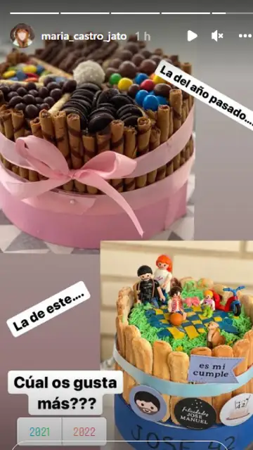 María Castro compara la tarta de cumpleaños de su marido con la del año pasado María Castro compara la tarta de cumpleaños de su marido con la del año pasado