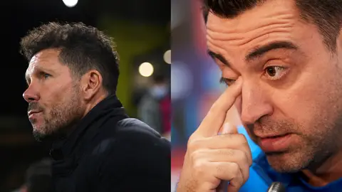 Pique de Simeone y Xavi por el estilo de juego: "Dijo que la forma de jugar del Atleti no era de equipo grande" Pique de Simeone y Xavi por el estilo de juego: "Dijo que la forma de jugar del Atleti no era de equipo grande"