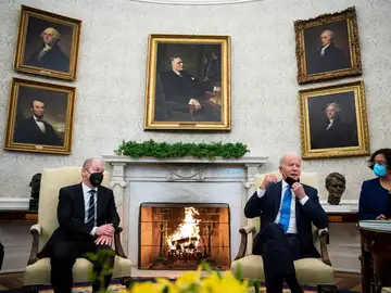 El encuentro entre Biden y Scholz en la Casa Blanca