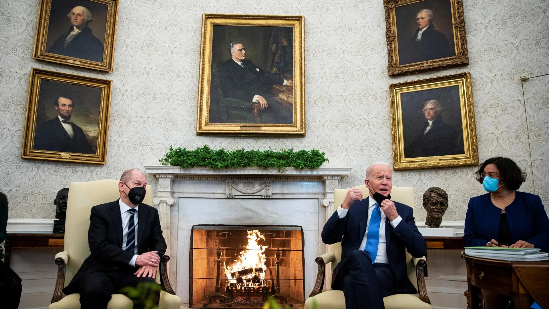 El encuentro entre Biden y Scholz en la Casa Blanca
