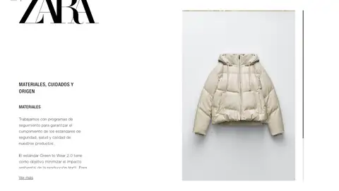 Cazadora blanca acolchada efecto piel Cazadora blanca acolchada efecto piel