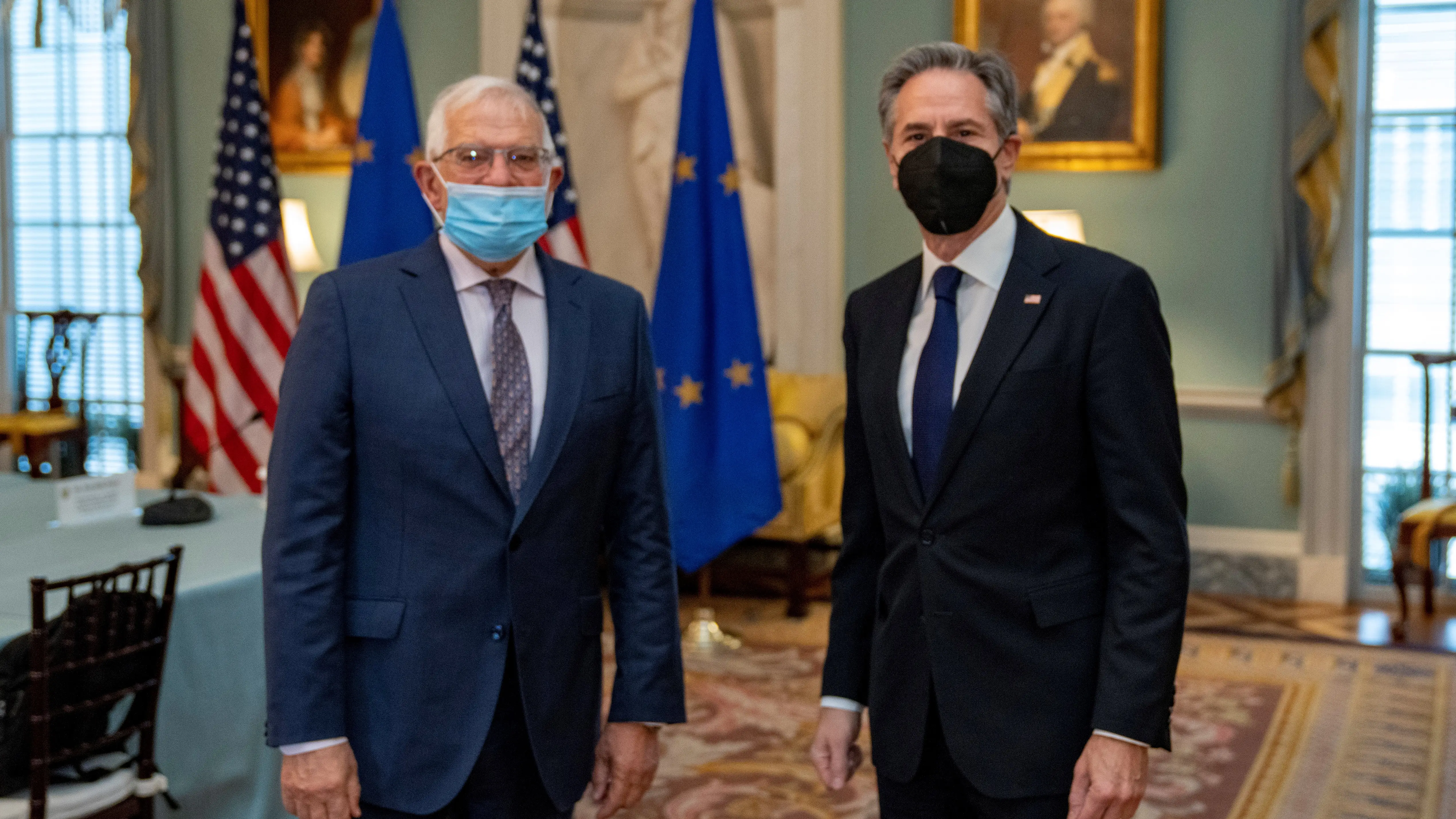 Blinken y Borrell se re&uacute;nen para asegurar el futuro suministro de gas en Europa tras las crisis con Rusia