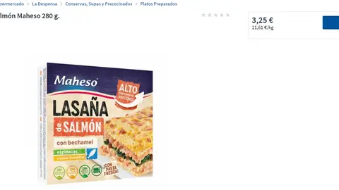 Lasaña de salmón Lasaña de salmón