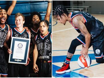 El espect&aacute;culo de los Harlem Globetrotters: baten 18 r&eacute;cords del mundo del baloncesto en 48 horas
