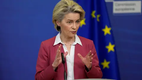 La presidenta de la Comisión Europea, Ursula von der Leyen La presidenta de la Comisión Europea, Ursula von der Leyen