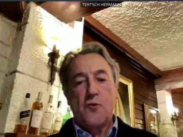 Hermann Tertsch en su intervención desde el restaurante