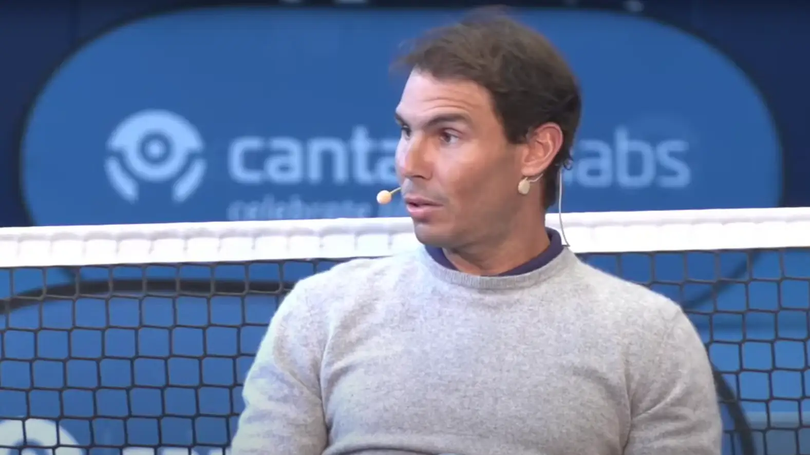Rafa Nadal, durante el coloquio