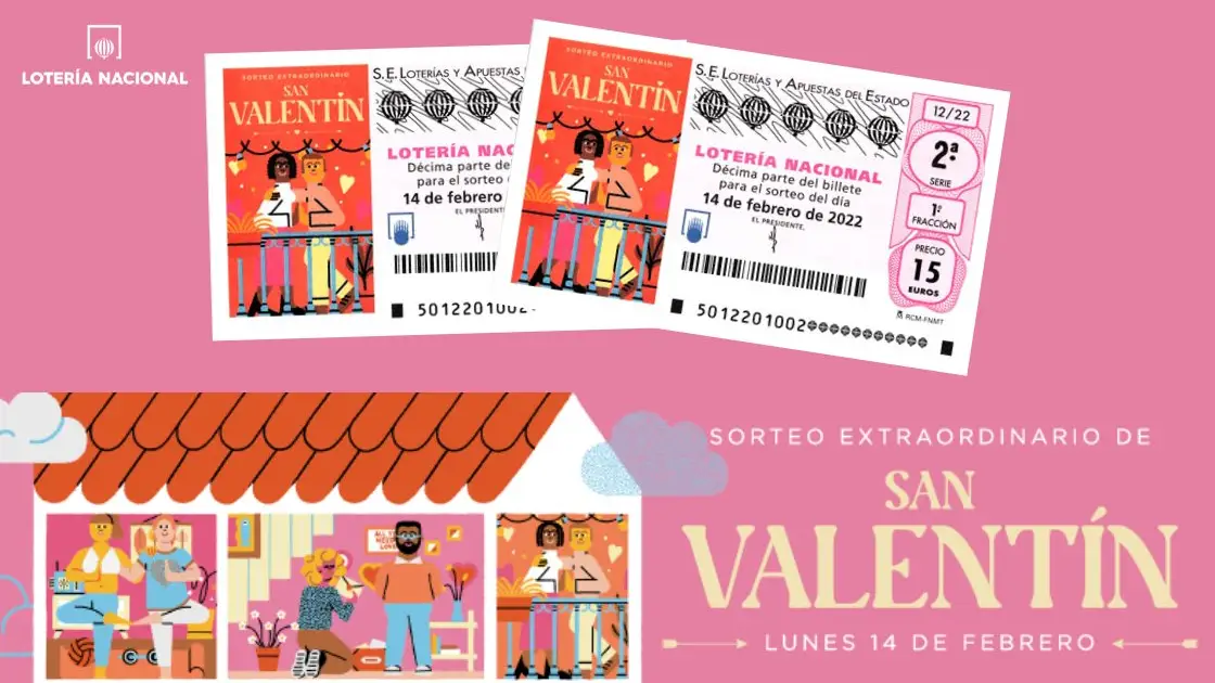 Sorteo Extraordinario de San Valentín de la Lotería Nacional 2022 el 14 de febrero Sorteo Extraordinario de San Valentín de la Lotería Nacional 2022 el 14 de febrero