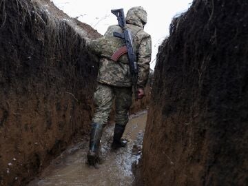 Un soldado ucraniano