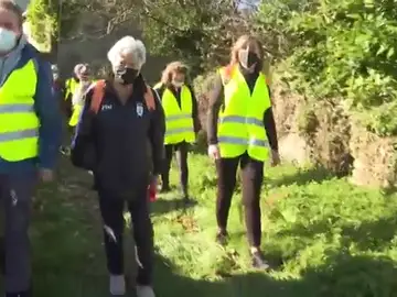 A sus 90 años una lucense comienza su cuarto Camino de Santiago A sus 90 años una lucense comienza su cuarto Camino de Santiago