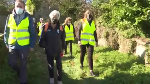 A sus 90 años una lucense comienza su cuarto Camino de Santiago A sus 90 años una lucense comienza su cuarto Camino de Santiago