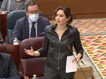 Ayuso carga contra Monasterio por mezclar los menores extranjeros no acompañados con las reyertas de Madrid Ayuso carga contra Monasterio por mezclar los menores extranjeros no acompañados con las reyertas de Madrid