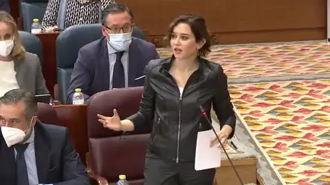 Ayuso carga contra Monasterio por mezclar los menores extranjeros no acompañados con las reyertas de Madrid Ayuso carga contra Monasterio por mezclar los menores extranjeros no acompañados con las reyertas de Madrid