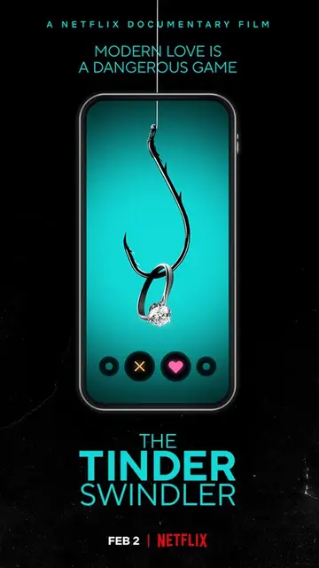 Póster de 'El timador de Tinder' Póster de 'El timador de Tinder'