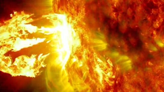 Una tormenta solar