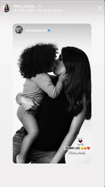 Hiba Abouk y su hijo, Amín