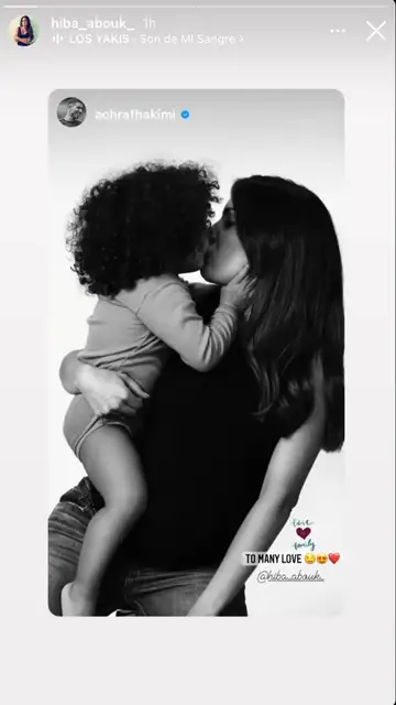 Hiba Abouk y su hijo, Amín Hiba Abouk y su hijo, Amín