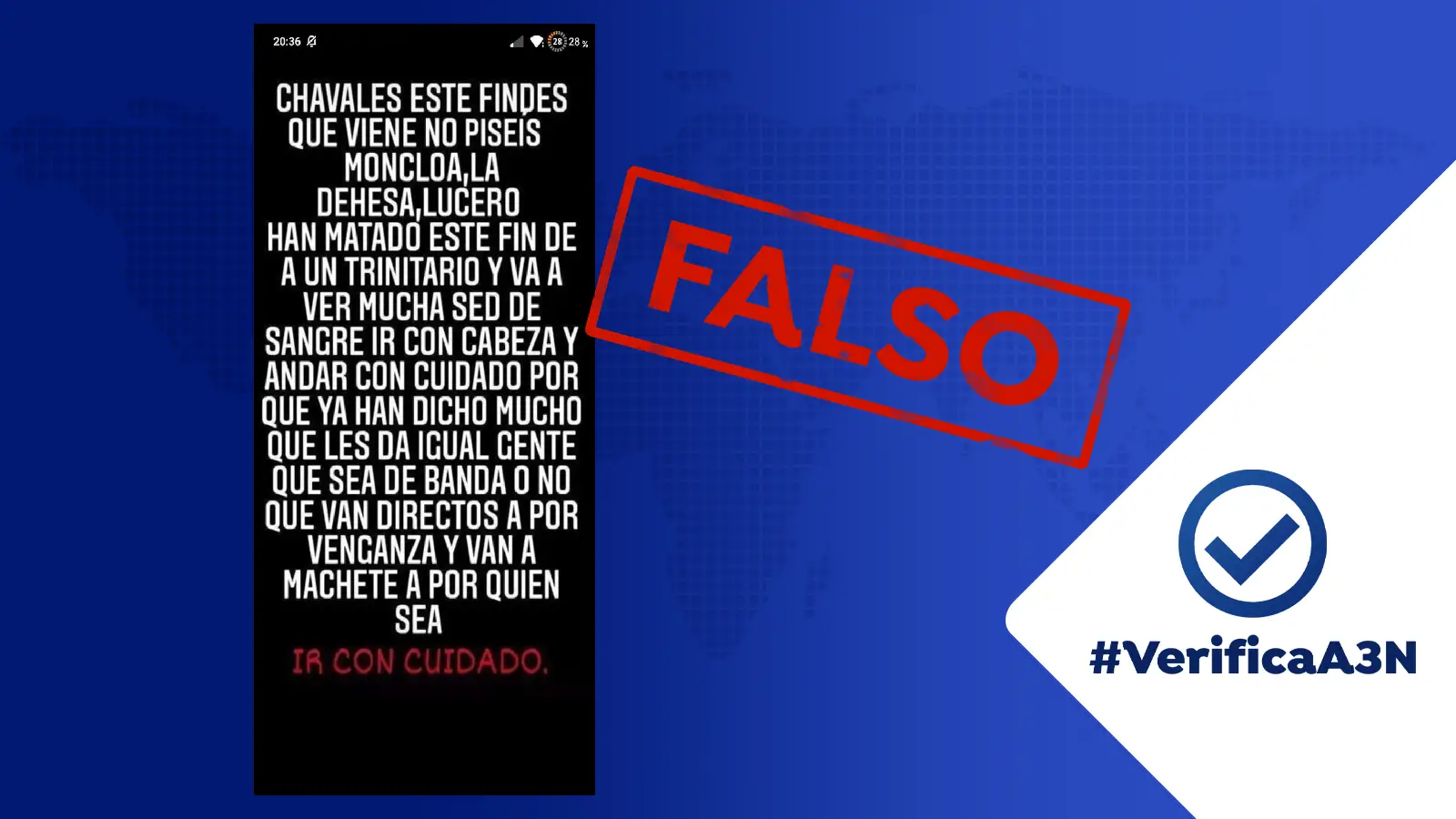 El bulo de una posible venganza por parte de bandas juveniles