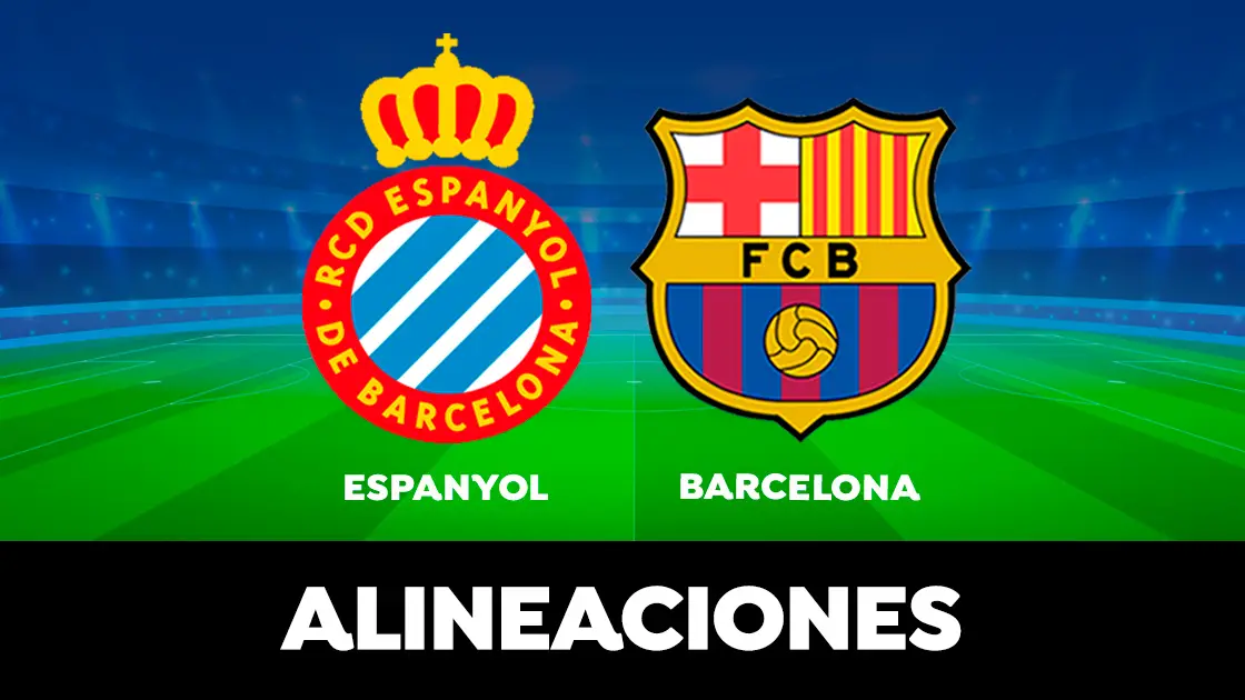 Alineaci&oacute;n del Barcelona en el partido de hoy contra el Espanyol en la Liga Santander