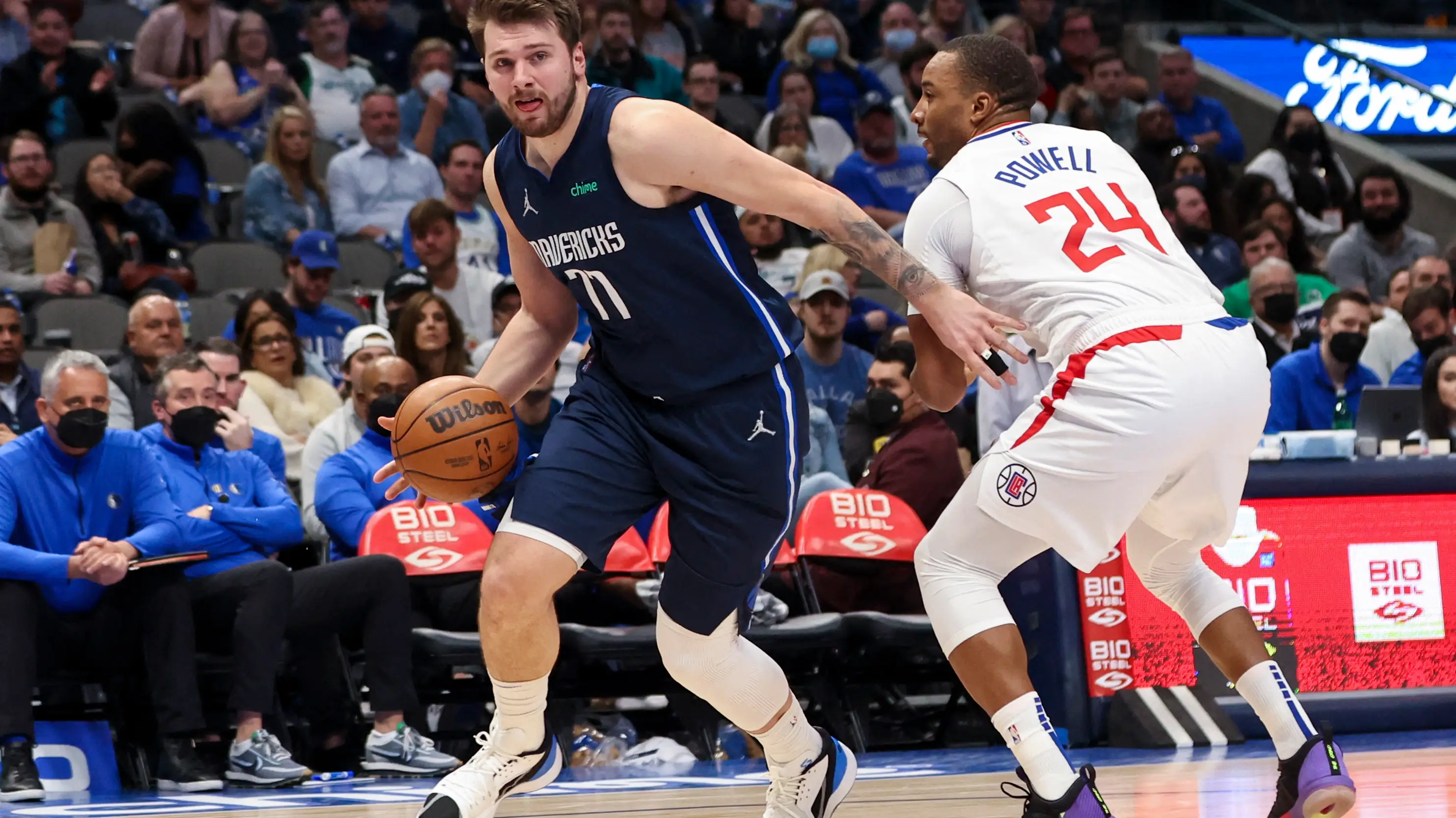 Luka Doncic, en acción ante los Angeles Clippers Luka Doncic, en acción ante los Angeles Clippers