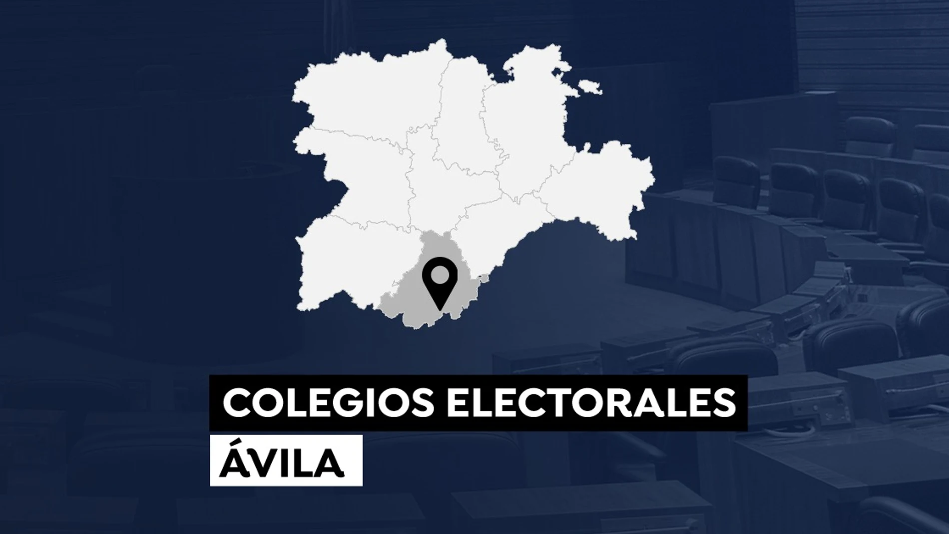 Colegios electorales en Ávila en las elecciones a las Cortes de Castilla y León 2022