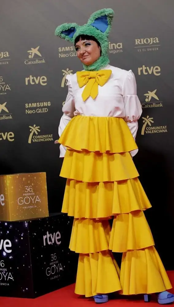 Carla Pereira en la alfombra roja de los Premios Goya 2022