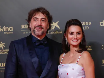 Penélope Cruz y Javier Bardem en la alfombra roja de los Premios Goya 2022 Penélope Cruz y Javier Bardem en la alfombra roja de los Premios Goya 2022