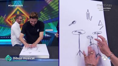 Deja sin habla a Manuel Carrasco: Marron logra que los instrumentos que dibuja cobren vida y suenen