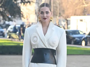 Chiara Ferragni vestida para ves un desfile Chiara Ferragni vestida para ves un desfile