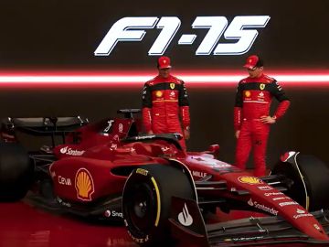 Imagen de la presentación del Ferrari F1-75 en 2022