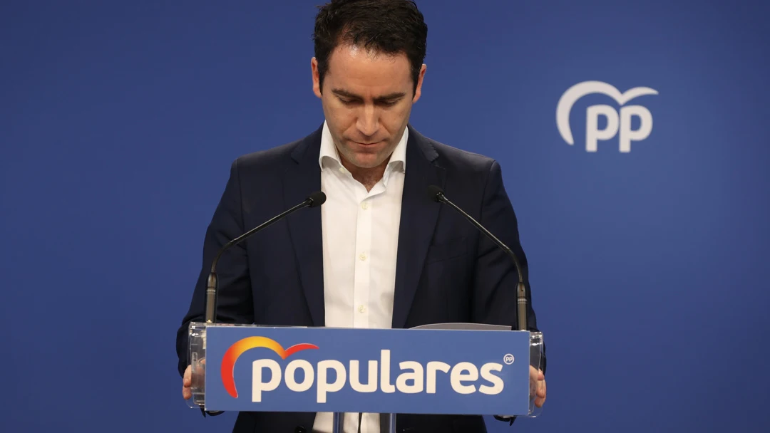 El secretario general del PP, Teodoro Garc&iacute;a Egea