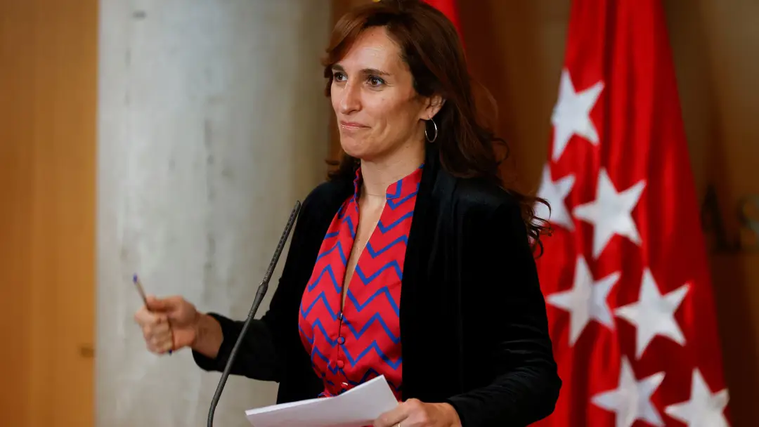 La líder de Más Madrid, Mónica García durante una rueda de prensa tras el pleno de la Asamblea de Madrid celebrado este jueves La líder de Más Madrid, Mónica García durante una rueda de prensa tras el pleno de la Asamblea de Madrid celebrado este jueves