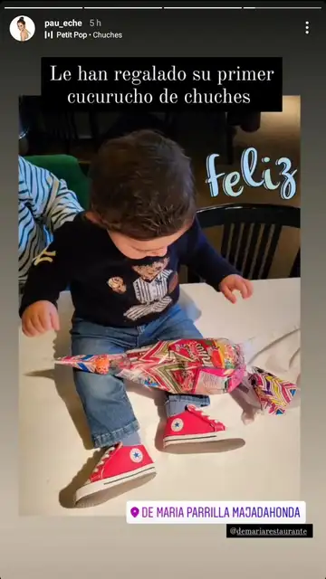 El primer cucurucho de chuches de Miki, el hijo de Paula Echevarría y Miguel Torres El primer cucurucho de chuches de Miki, el hijo de Paula Echevarría y Miguel Torres