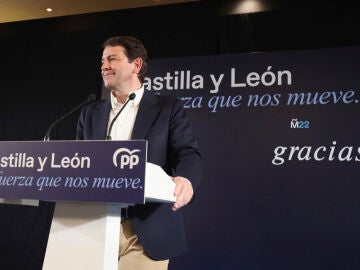 El candidato del PP a la Presidencia de la Junta de Castilla y León, Alfonso Fernández Mañueco