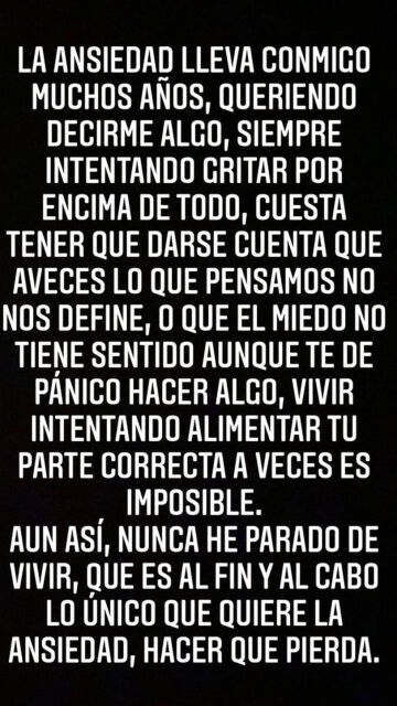 El mensaje sobre la ansiedad de Beret